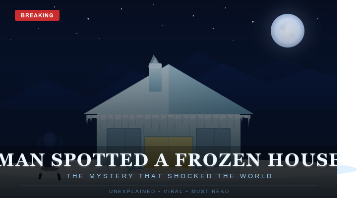 Man Spotted A Frozen House — What He Found Inside Left Him Speechless